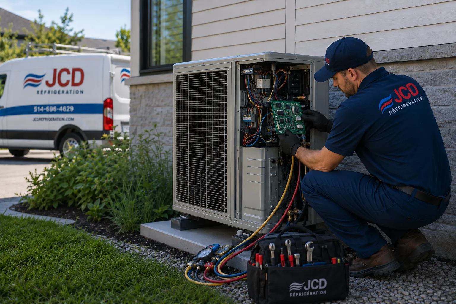 Outdoor unit on arrival